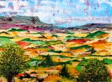 41 - Liz Symonds 'Summer Landscape' Mixed Media.JPG